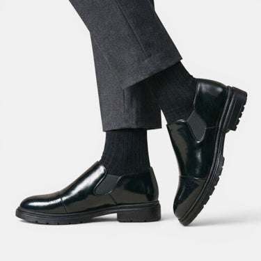 Scarpe Slip-On Brogue da Uomo con Pannelli Laterali Elastici 2