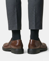 Scarpe Slip-On Brogue da Uomo con Pannelli Laterali Elastici 8