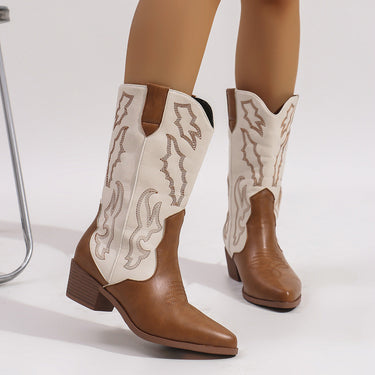Stivali da Cowboy Western Bicolore da Donna 6
