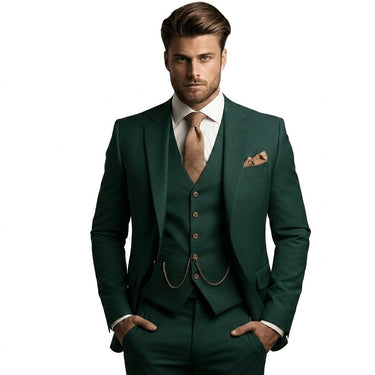 Abito da uomo a tre pezzi con gilet e blazer 5