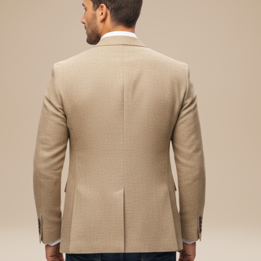 Blazer da uomo a due bottoni con tasche applicate 4