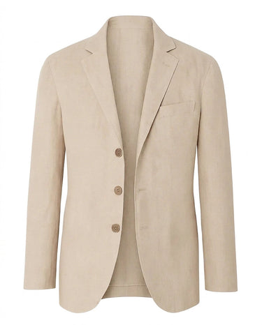Blazer da uomo a tre bottoni con revers a dente 1
