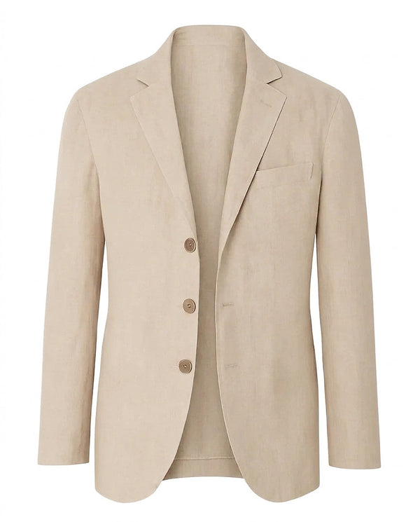 Blazer da uomo a tre bottoni con revers a dente 1