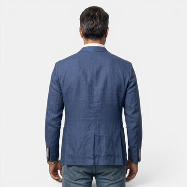 Blazer da uomo a tre bottoni con revers a dente 9