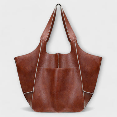 Borsa Tote Oversize da Donna con Tasca Frontale Applicata 13