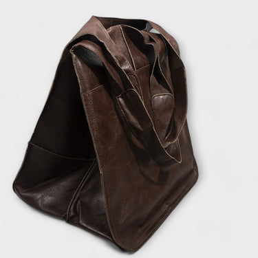Borsa Tote Oversize da Donna con Tasca Frontale Applicata 4