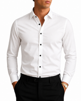 Camicia da uomo a maniche lunghe con bottoni 1