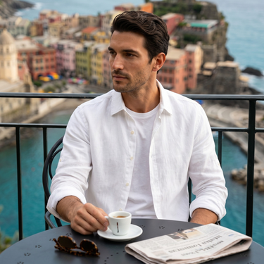Camicia da uomo a maniche lunghe con bottoni 12