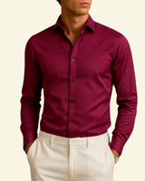 Camicia da uomo a maniche lunghe con bottoni 5