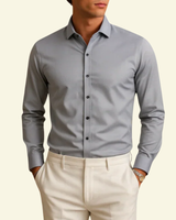 Camicia da uomo a maniche lunghe con bottoni 6