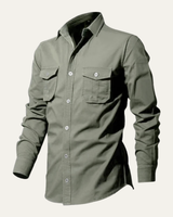 Camicia da uomo a maniche lunghe con tasche a patta 13
