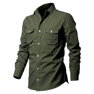 Camicia da uomo a maniche lunghe con tasche a patta 3