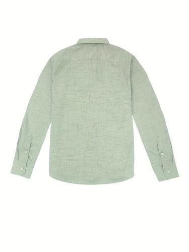 Camicia da uomo con bottoni e dettagli a fantasia 12