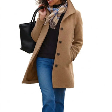 Cappotto da donna a maniche lunghe con bottoni frontali 1