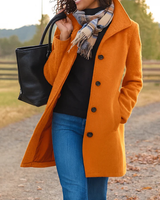 Cappotto da donna a maniche lunghe con bottoni frontali 7