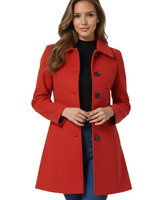 Cappotto da donna di media lunghezza con chiusura a bottoni 5