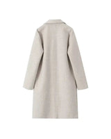 Cappotto lungo in misto lana da donna 11