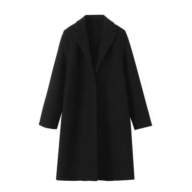 Cappotto lungo in misto lana da donna 12