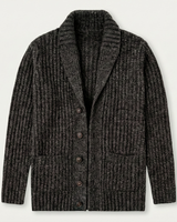 Cardigan da uomo a coste con collo a scialle 9