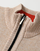 Cardigan in maglia da uomo con zip intera e collo a lupetto 6