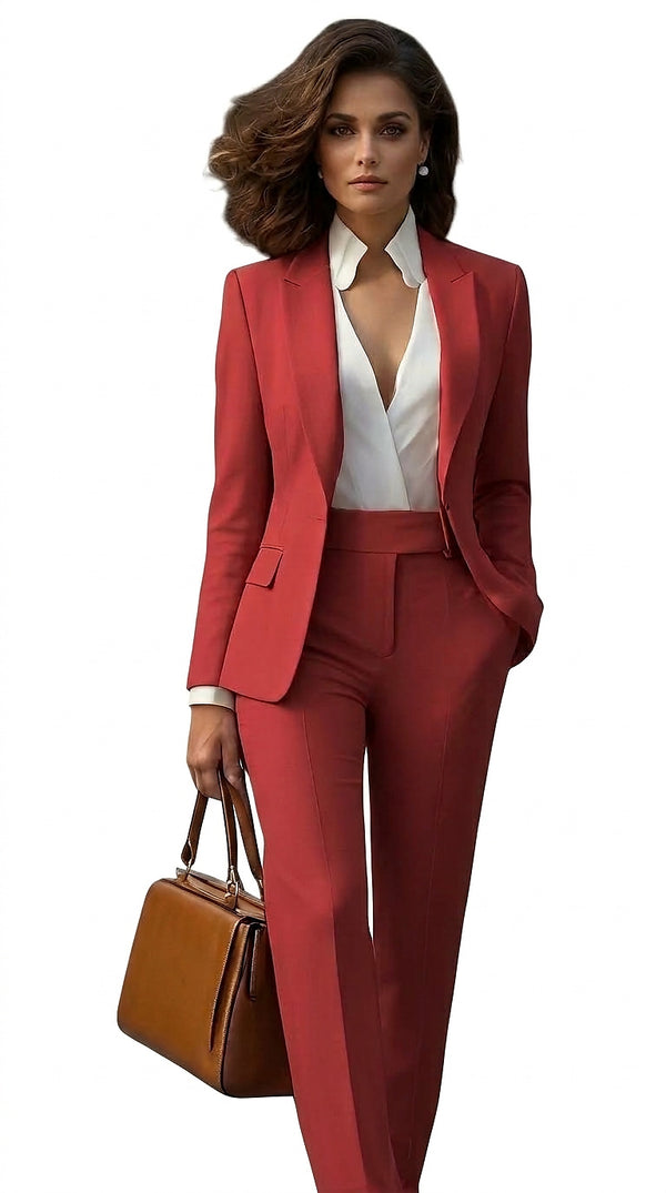 Completo da donna con blazer e pantaloni a gamba dritta 1