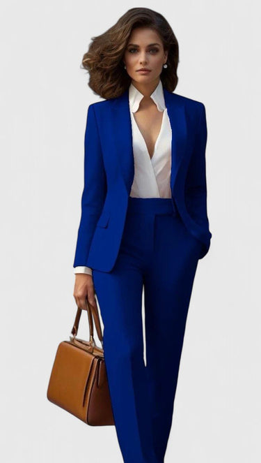 Completo da donna con blazer e pantaloni a gamba dritta 6