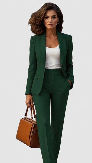 Completo da donna con blazer e pantaloni a gamba dritta 8