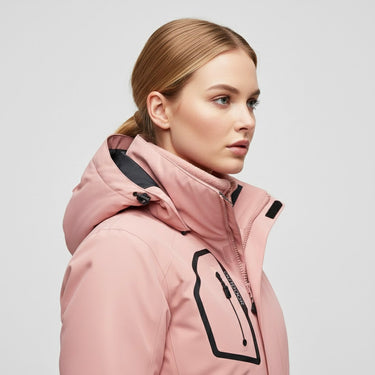 Completo da sci da donna con giacca con cappuccio e pantaloni 4