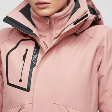 Completo da sci da donna con giacca con cappuccio e pantaloni 6