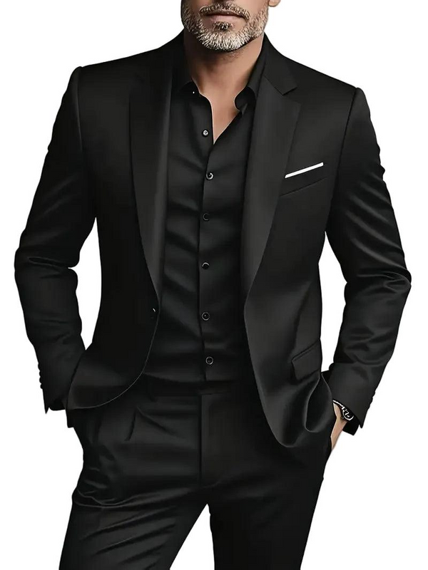 Completo da uomo a due pezzi con blazer e pantaloni 1