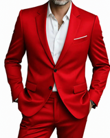 Completo da uomo a due pezzi con blazer e pantaloni 2