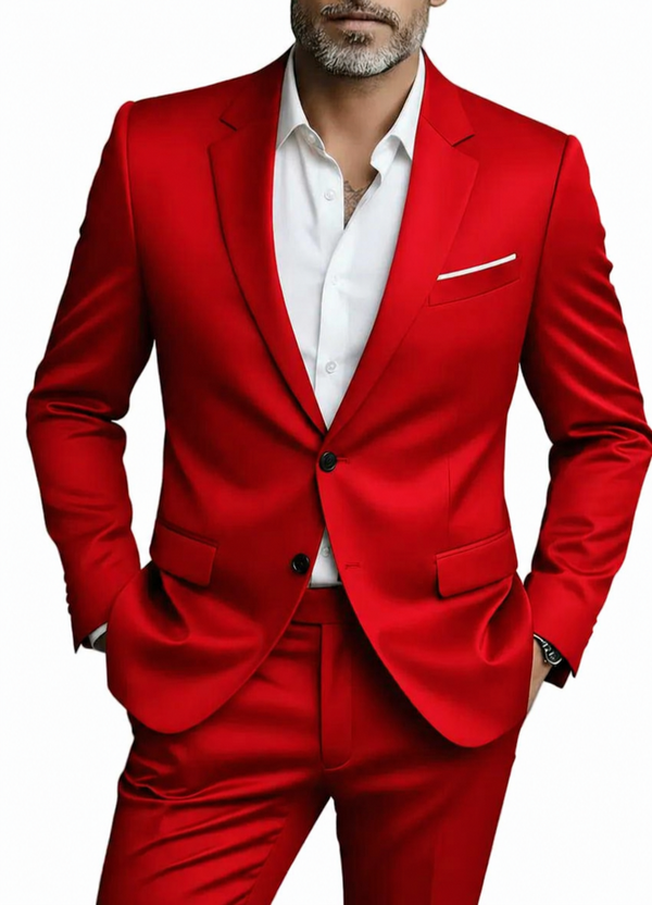Completo da uomo a due pezzi con blazer e pantaloni 2