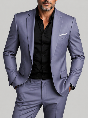 Completo da uomo a due pezzi con blazer e pantaloni 3