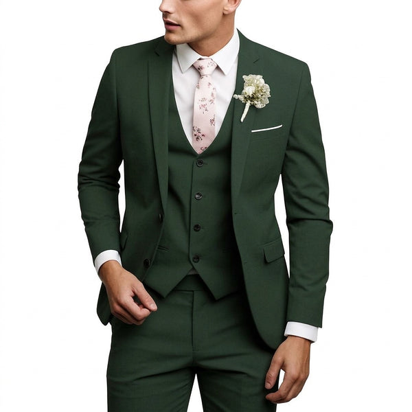 Completo da uomo a tre pezzi con blazer, gilet e pantaloni 2