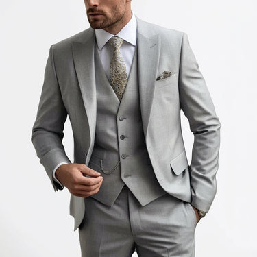 Completo da uomo a tre pezzi con blazer, gilet e pantaloni 5