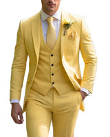 Completo da uomo a tre pezzi con blazer, gilet e pantaloni 9