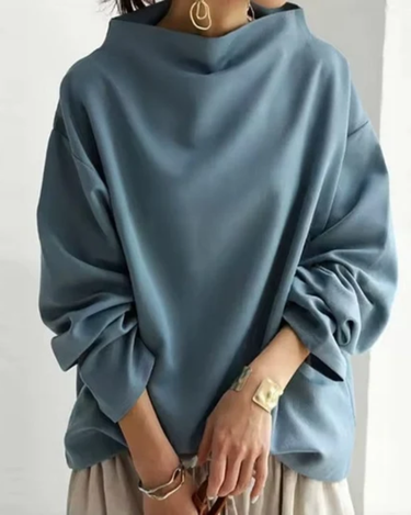 Felpa Oversize da Donna con Collo Alto 2