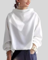 Felpa Oversize da Donna con Collo Alto 3