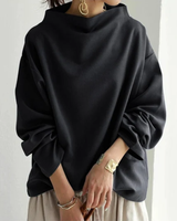 Felpa Oversize da Donna con Collo Alto 4