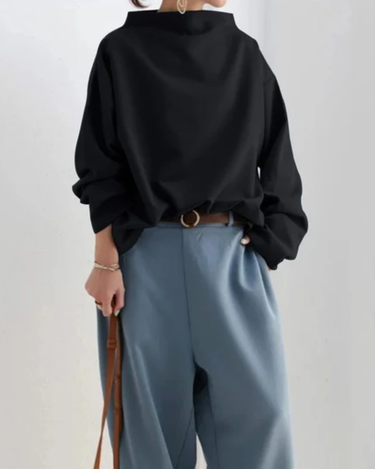 Felpa Oversize da Donna con Collo Alto 6