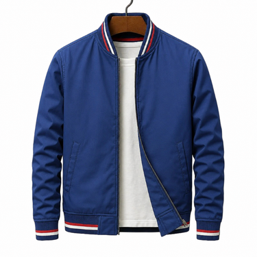 Giacca Bomber da Uomo con Bordi a Righe 1