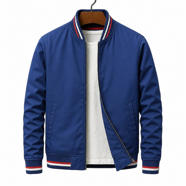 Giacca Bomber da Uomo con Bordi a Righe 1