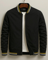 Giacca Bomber da Uomo con Bordi a Righe 3