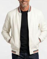 Giacca Bomber da Uomo con Bordi a Righe 7