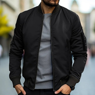 Giacca Bomber da Uomo con Tasca con Zip sulla Manica 6