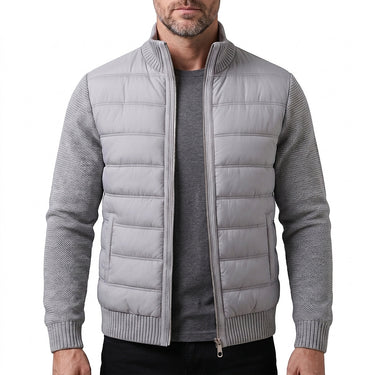 Giacca Puffer Ibrida da Uomo con Maniche in Maglia 1