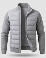 Giacca Puffer Ibrida da Uomo con Maniche in Maglia 3