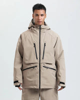 Giacca con cappuccio unisex con tasche multiple con zip 6