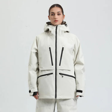 Giacca con cappuccio unisex con tasche multiple con zip 9