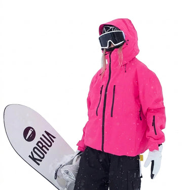Giacca da neve da donna con cappuccio e zip integrale 1